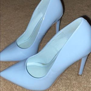 Patent powder blue Pointed Toe Stiletto heel NWT